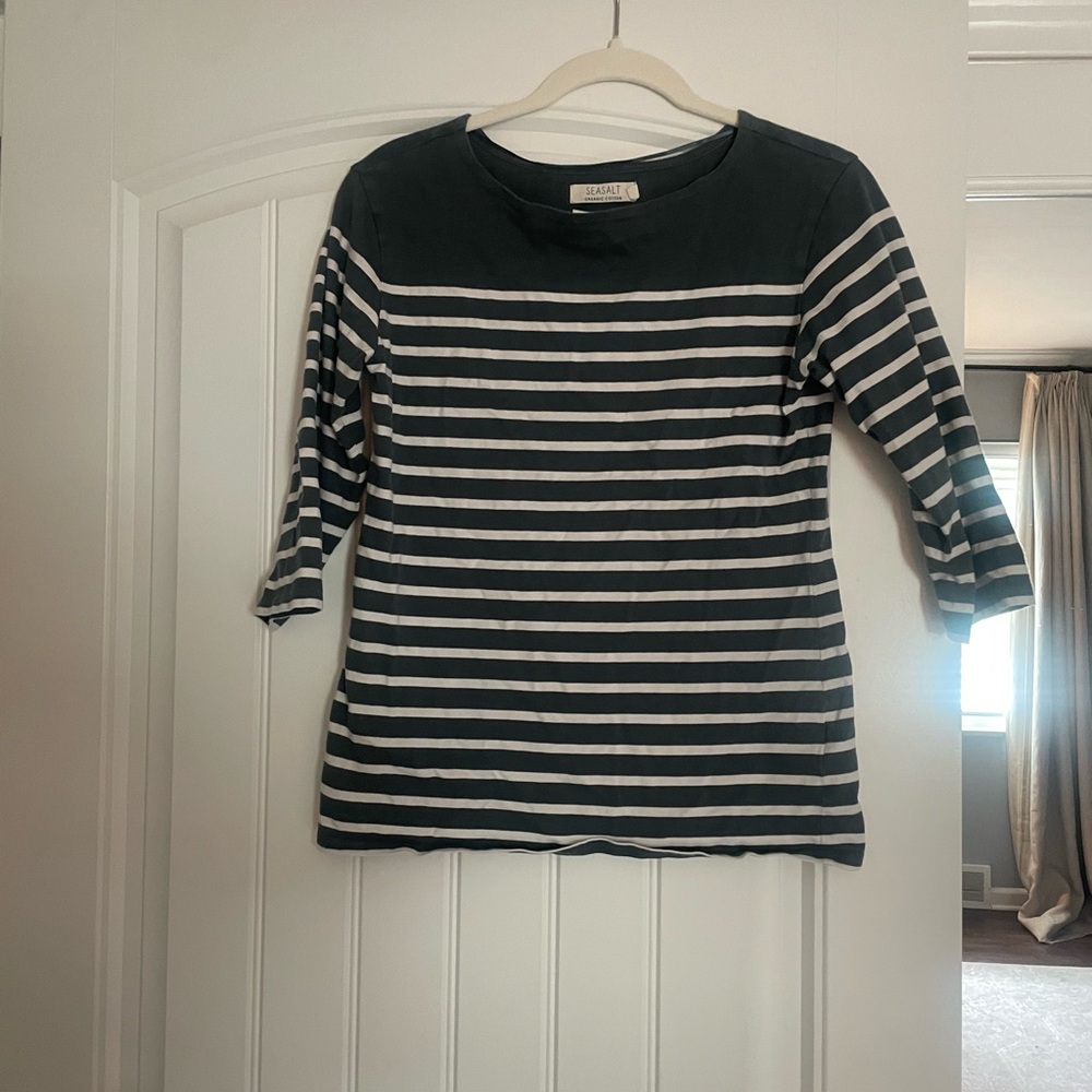 Seasalt Cornwall Sailor Top in Falmouth Breton Nickel Chalk
